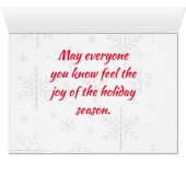 Warschauer Polen Weihnachtskarte (Innenansicht Horizontal (Unten))