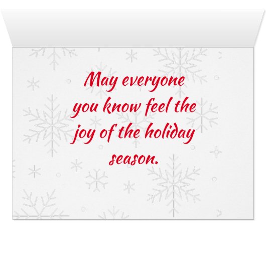 Warschauer Polen Weihnachtskarte (Innenansicht Horizontal (Unten))