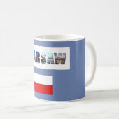 Warschauer Polnische Flagge Kaffeetasse (VorderseiteRechts)