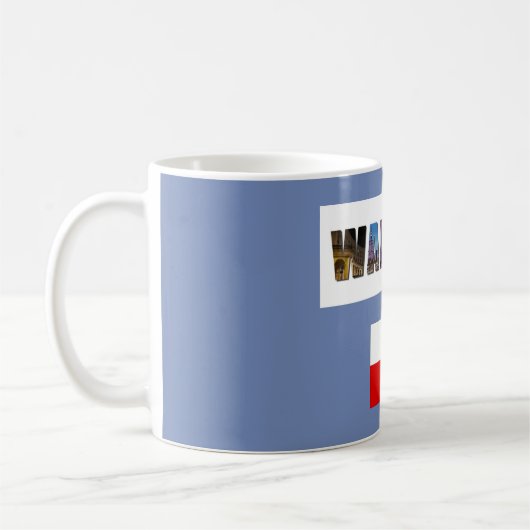Warschauer Polnische Flagge Kaffeetasse (Links)
