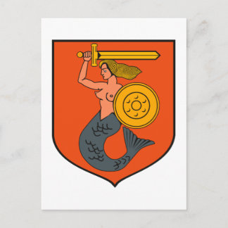 Warschauer Wappen Postkarte