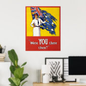 Warst du da? (Leinwand) Poster (Heimbüro)