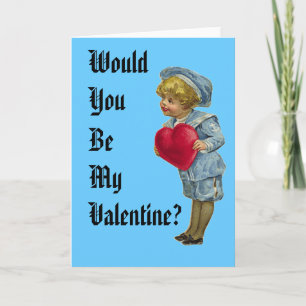 Wärst du mein Valentin? Feiertagskarte