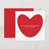 Wärst du mein Valentin? niedlicher Brauch des rote (Vorne/Hinten)