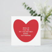 Wärst du mein Valentinherz-Foto? (Stehend Vorderseite)