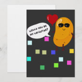 Wärst du mein Valentinstag? Einladung (Vorne/Hinten)