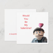 Wärst du mein Valentinstag? Feiertagskarte (Vorne/Hinten)