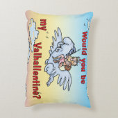 Wärst du mein Valhallentin? Dekokissen (Rückseite(Vertikal))