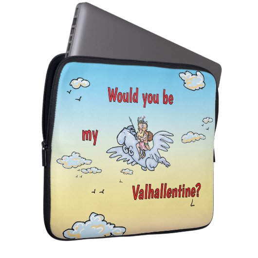 Wärst du mein Valhallentin? Laptopschutzhülle (Vorne Rechts)