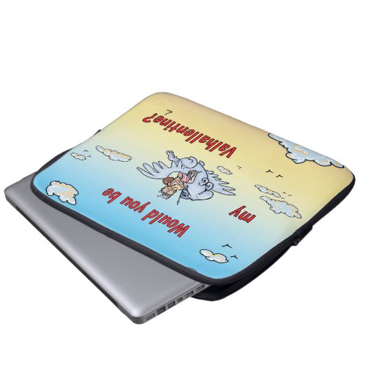 Wärst du mein Valhallentin? Laptopschutzhülle (Vorne Knopf)