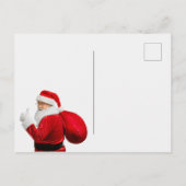 Warst du nett? Weihnachtspostkarte Postkarte (Rückseite)