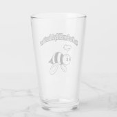 Warst du schon mal von einer toten Biene? Pint Gla Glas (Rückseite)
