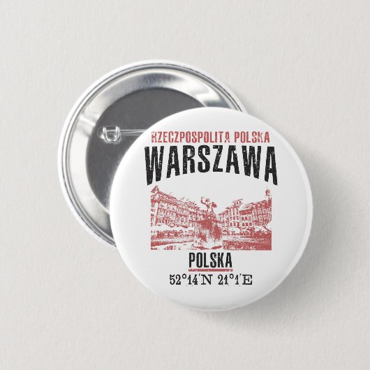 Warszawa Button (Vorne & Hinten)
