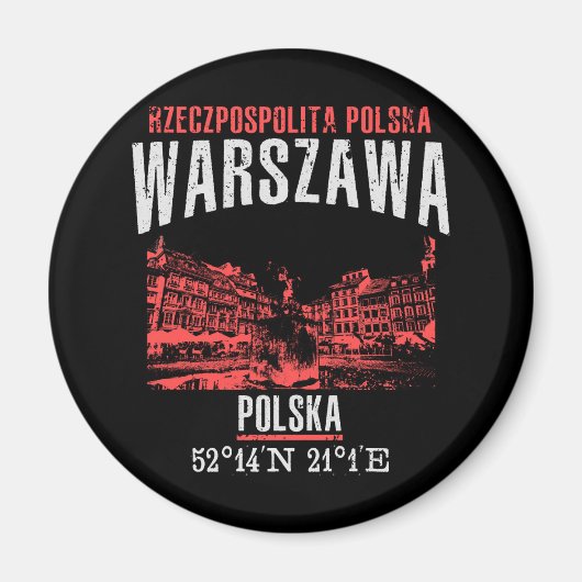 Warszawa Magnet (Vorne)