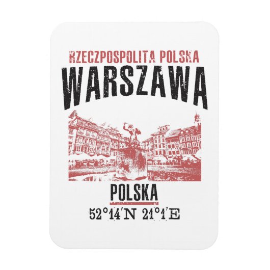 Warszawa Magnet (Vertikal)