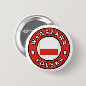 Warszawa Polska Button (Vorne & Hinten)