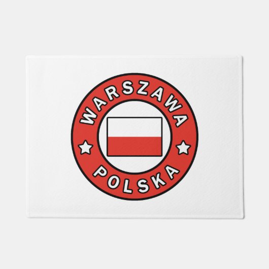 Warszawa Polska Fußmatte (Vorderseite)