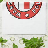 Warszawa Polska Geschirrtuch (Gefaltet)