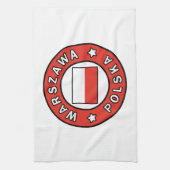 Warszawa Polska Geschirrtuch (Vertikal)