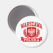 Warszawa Polska Magnet (Vorderseite/Rückseite)