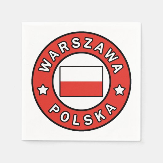 Warszawa Polska Serviette (Vorderseite)