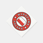 Warszawa Polska Serviette (Ecke)