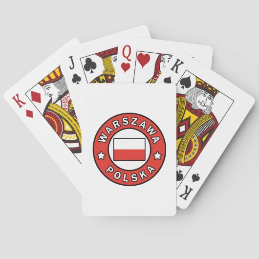 Warszawa Polska Spielkarten (Rückseite)
