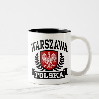 Warszawa Polska Zweifarbige Tasse