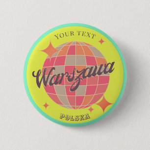 Warszawa Warschau polska Polen Dekoration Button