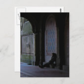 Wart auf der Bethesda Terrace Postkarte (Vorne/Hinten)