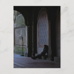 Wart auf der Bethesda Terrace Postkarte