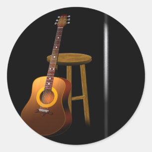 Wart-Encore Runder Aufkleber