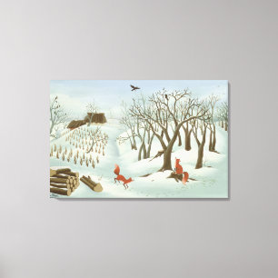 Wart für bessere Zeiten 1980 Leinwanddruck