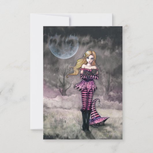 Wart für dich um Mitternacht Karte (Vorderseite)