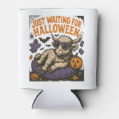 Wart für Halloween-Hochlandskuh Dosenkühler (Vorderseite)