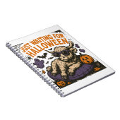 Wart für Halloween-Hochlandskuh Notizblock (Rechte Seite)