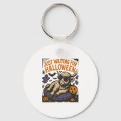 Wart für Halloween-Hochlandskuh Schlüsselanhänger (Vorderseite)