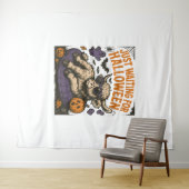 Wart für Halloween-Hochlandskuh Wandteppich (Beispiel (Horizontal))