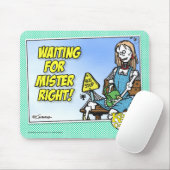 Wart für Mr. Right Mousepad (Mit Mouse)
