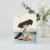 wart für ... postkarte (Stehend Vorderseite)