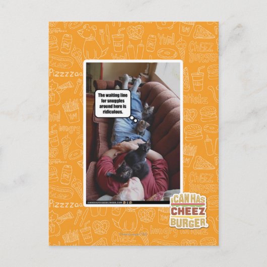 Wart für Schnecken Postkarte (Vorderseite)