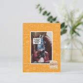 Wart für Schnecken Postkarte (Stehend Vorderseite)