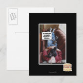 Wart für Schnecken Postkarte (Vorne/Hinten)