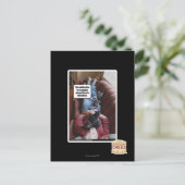 Wart für Schnecken Postkarte (Stehend Vorderseite)