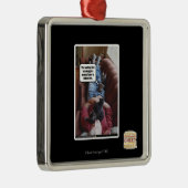 Wart für Schnecken Silbernes Ornament (Rechts)