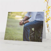 Wart für Sie - von Ihm Karte (Gelbe Blume)