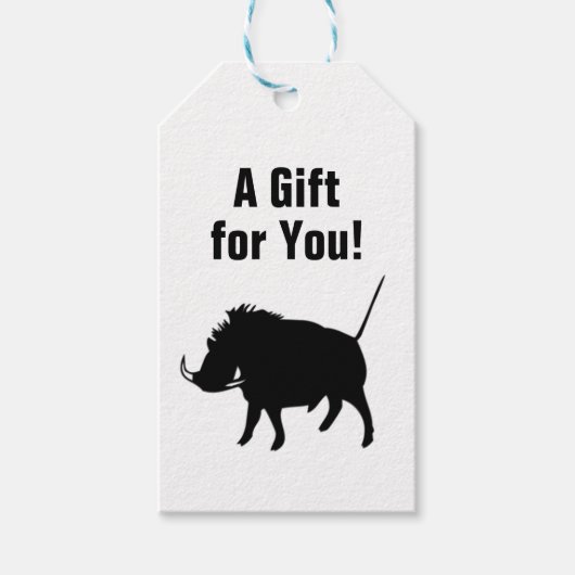 Wart Hog Geschenkanhänger (Vorderseite)
