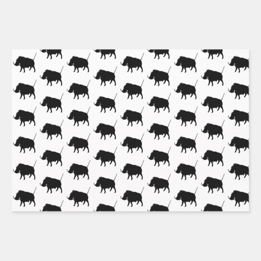 Wart Hog Geschenkpapier Set (Vorderseite)