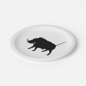 Wart Hog Pappteller (Schrägansicht)