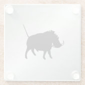 Wart Hog Silver Glasuntersetzer (Rückseite)